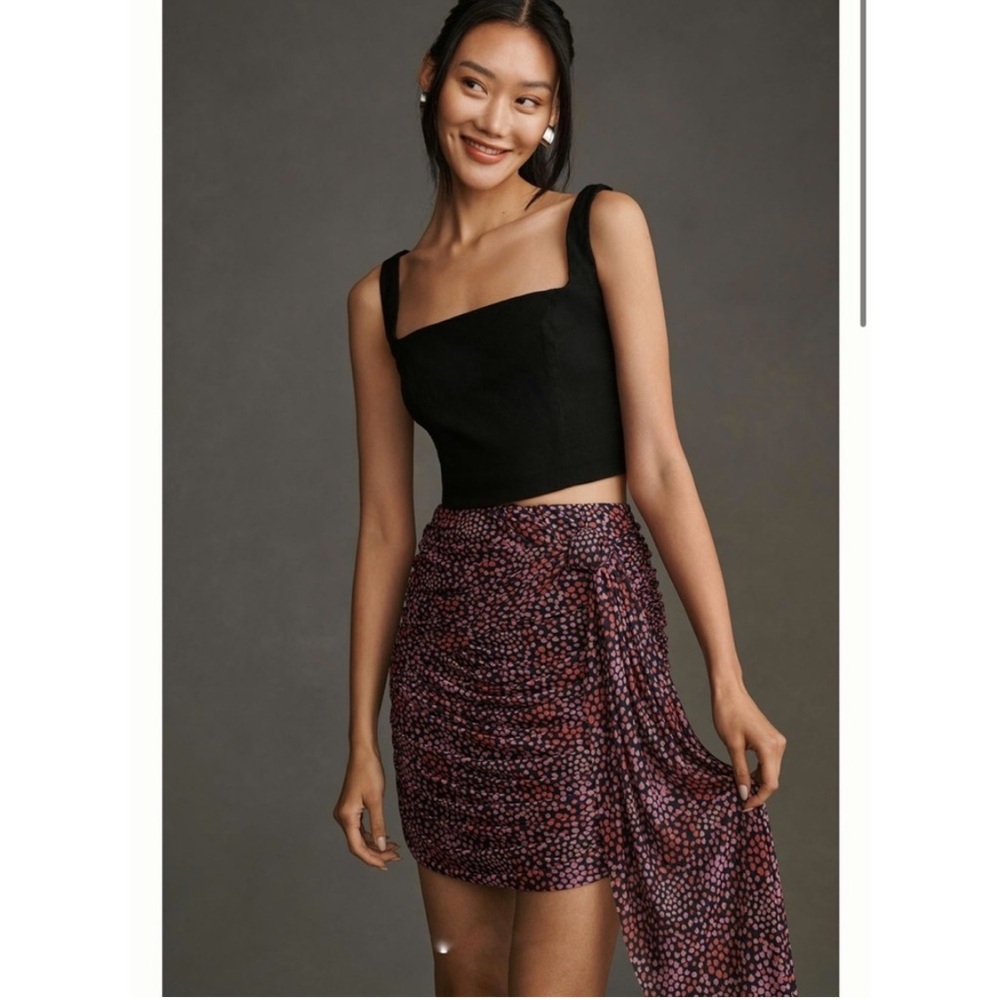 BY ANTHROPOLOGIE FLIRTY KNIT MINI SKIRT